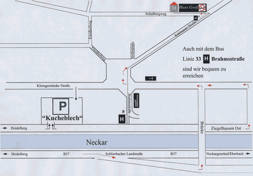 Anfahrtsplan HD-Ziegelhausen